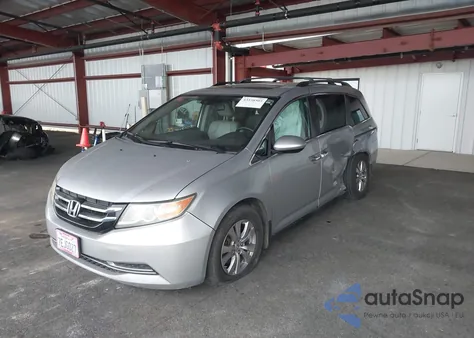 2014 Honda Odyssey Ex-L from USA, damaged, VIN 5FNRL5H65EB086628